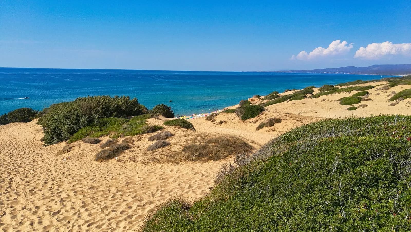Piscinas dunes dorées Costa Verde Sardaigne