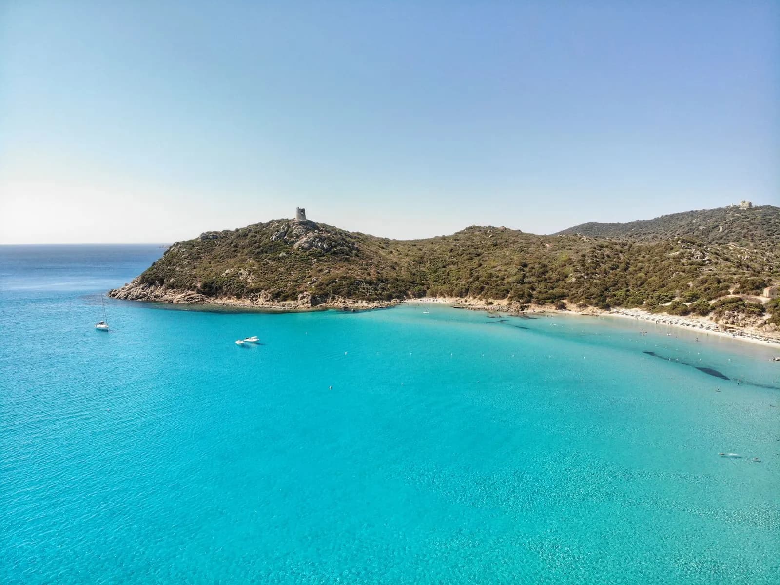 Villasimius Porto Giunco tour Sardaigne mer turquoise