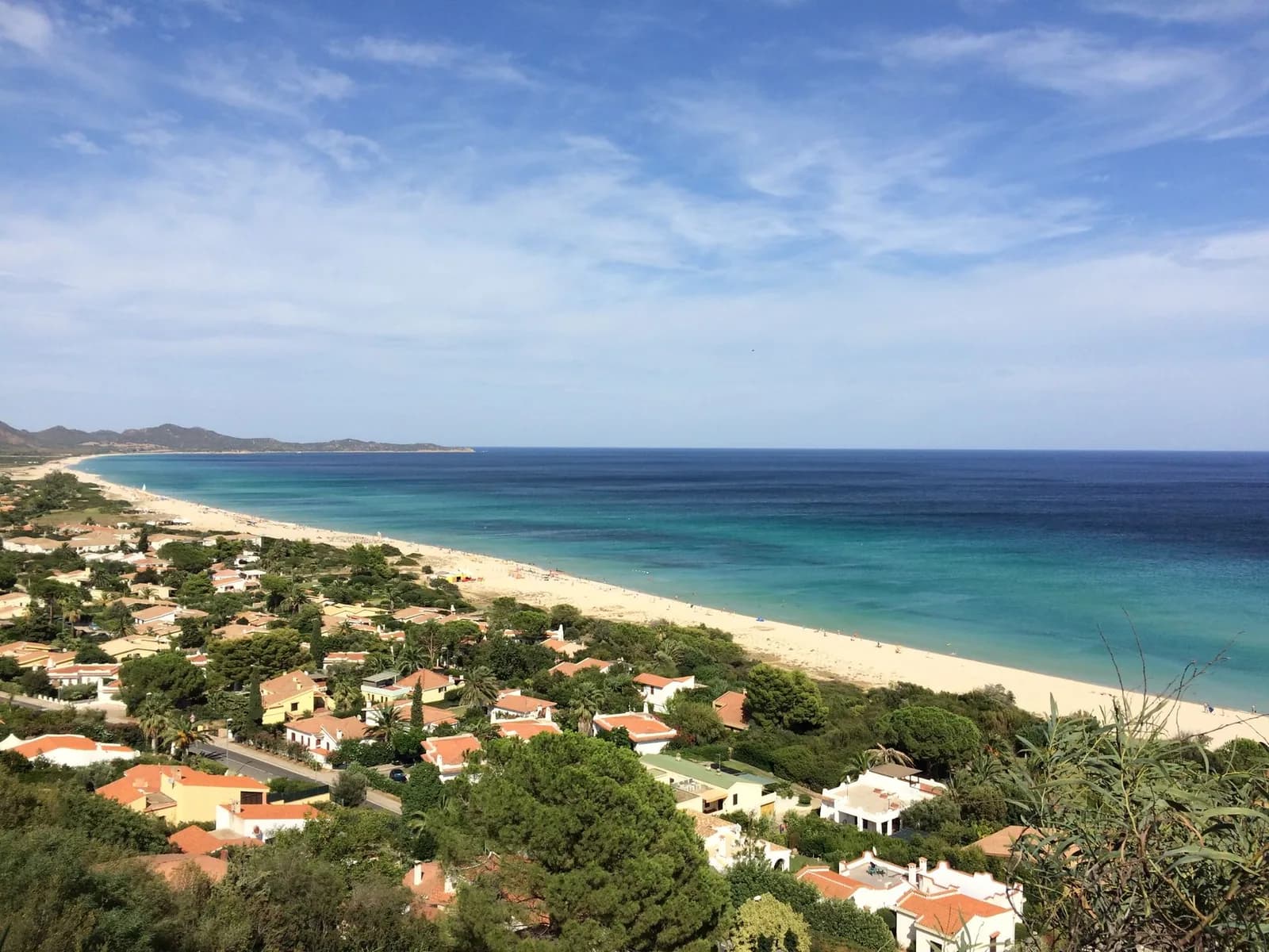 Littoral sarde vu du ciel