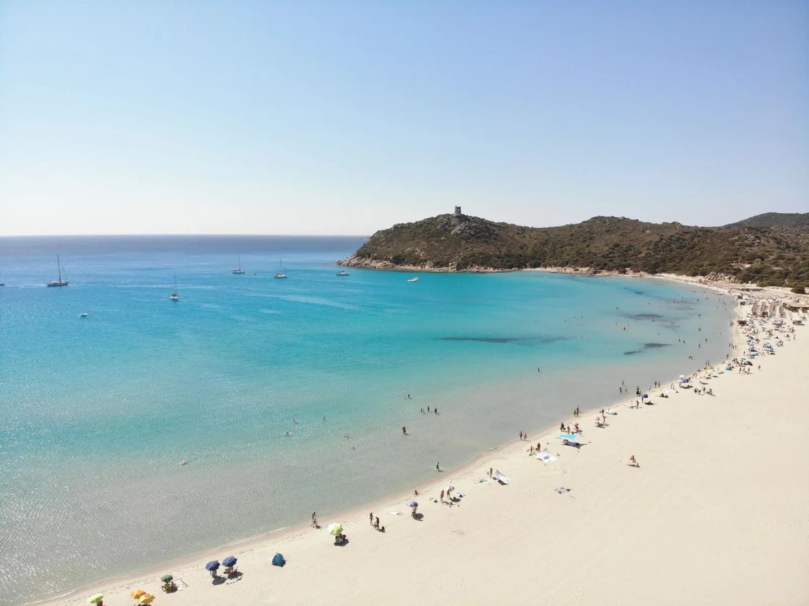 Littoral sarde vu du ciel